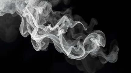 Fototapeta premium smoke on black background