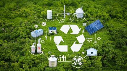 Environmentally responsible waste incineration reducing landfill, turning waste into clean energy, efficient recycling, eco-friendly process using incineration technology to recycle and reduce