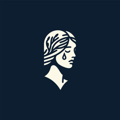 Sad Girl Logo