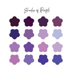 Trendy New Shades of Purple Color Palette