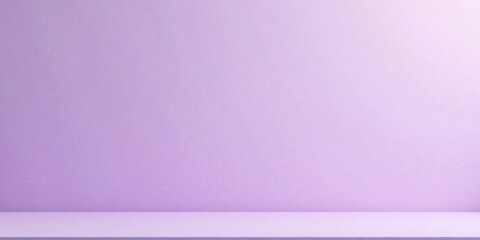 Fototapeta premium Lavender Wall with Light Purple Shelf A Simple, Clean Background for Product Displays and Mockups