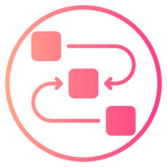 workflow gradient icon