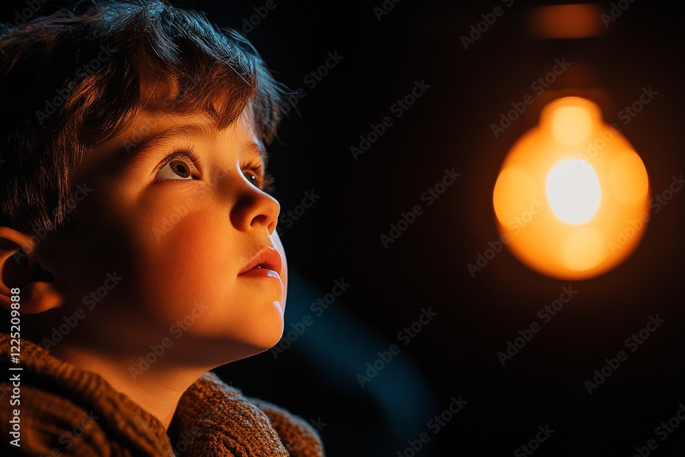 Poster a parent watching their child perform on stage, their face beaming with admiration and pride
