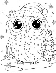 Fototapeta premium Full-page connect-the-dots puzzle of a wl with ornament, including a coloring page