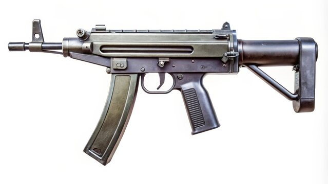 Submachine Gun, Close-up View