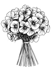 Fototapeta premium Flower Coloring Pages, Floral Designs, and Hand Drawn Illustrations