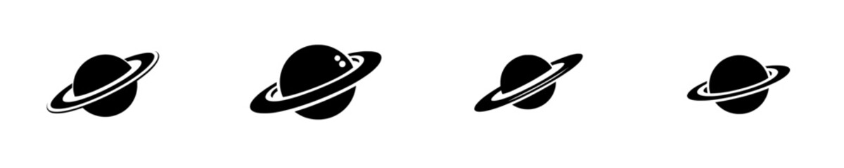 Modern depiction of Planet Saturn featuring a planetary ring silhouette against the cosmos