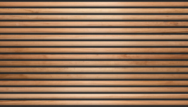 panneau mural lattes de bois horizontal, d&eacute;coration en baguettes design moderne