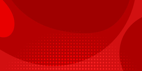Red abstract background of curved surfaces with light effects