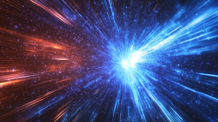 Naklejka premium High Speed lights, motion trails 