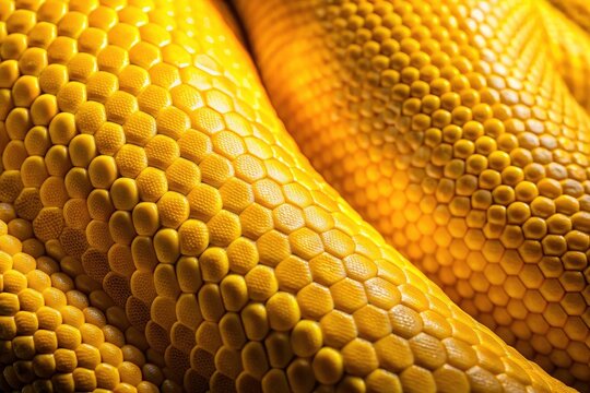 Luxury yellow python leather: a high-resolution, detailed texture image, perfect as an exotic background for fashion design.