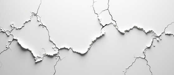 Cracked Peeling Ceiling Texture - High Definition Photo