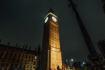 Fototapeta premium Photographs of Big Ben and the Houses of Parliament in London, United Kingdom
