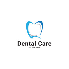 Modern and elegant dentist logo. Dentist logo vector design.