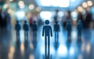 Human resources recruitment, diverse candidates lineup, HR manager conducting interview, professional office, modern hiring technology, ultraHD, crisp focus, realistic tones