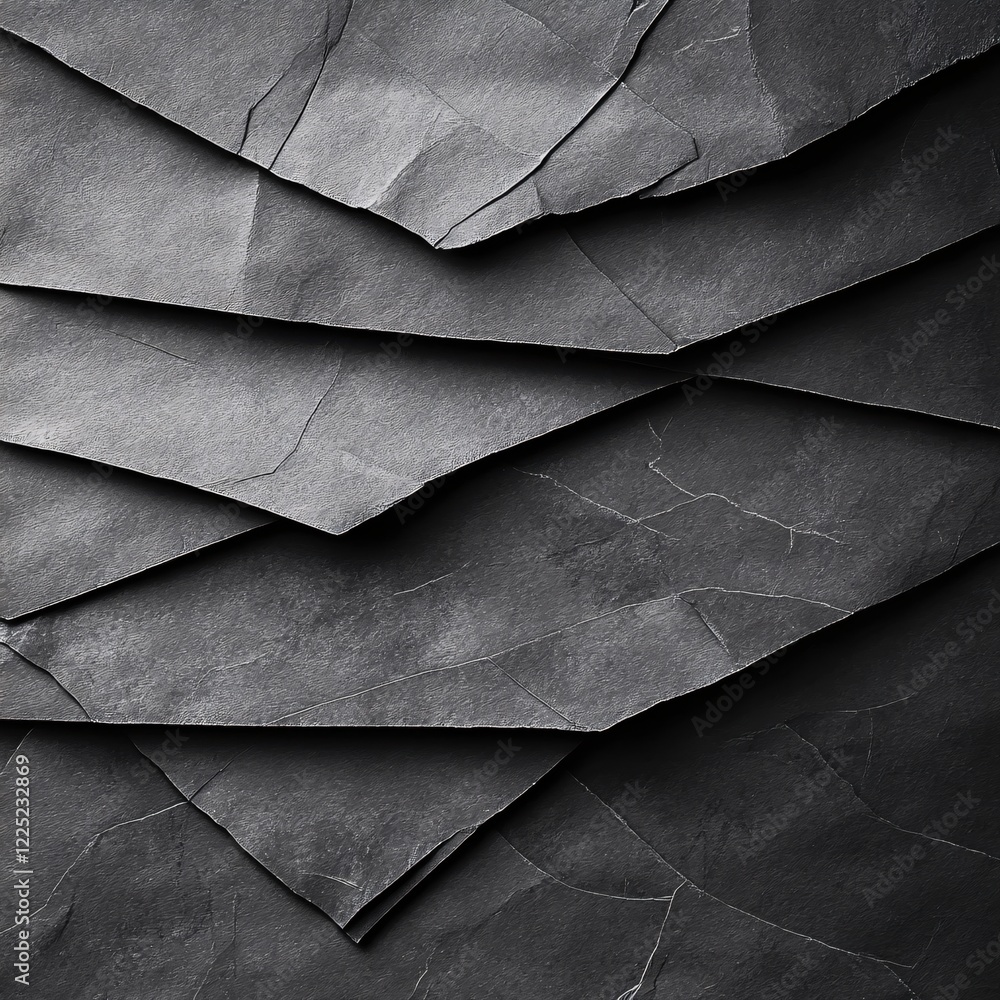 Poster dark textured paper with geometric shapes and subtle cracks creates an abstract background