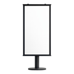 Promoting local events with a blank advertisement stand urban park outdoor setup daylight