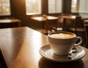 Coffee splash with coffee beans isolated on white background