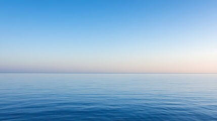 Obraz premium Serene Ocean Meets Tranquil Sky At Dawn
