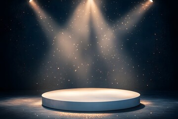 stage with spotlight