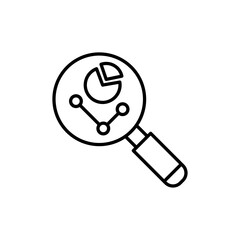 Analysis Icon Flat vector set outline