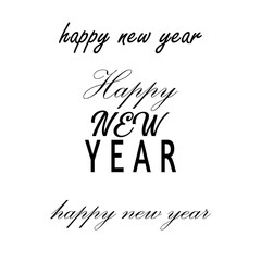 Happy New Year handwritten greeting