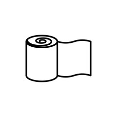 Bandage roll icon Flat vector set outline