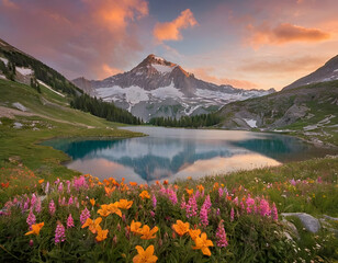 The beautiful nature and landscape around mountain,river animal.