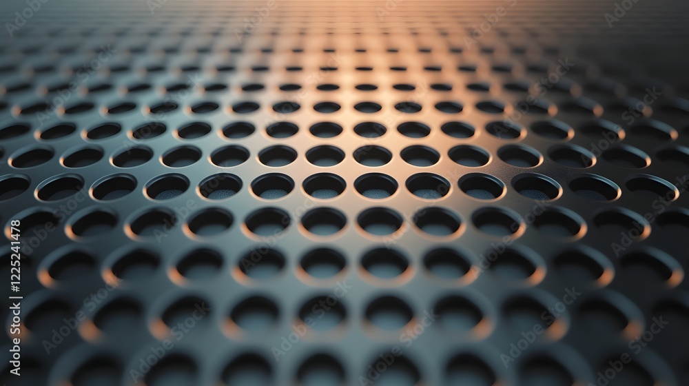 Poster shimmering metallic grid backdrop with soft gradient for sleek and modern business or tech news