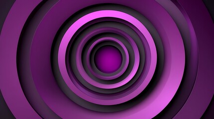 Obraz premium Abstract Purple Concentric Circles Design Illustration