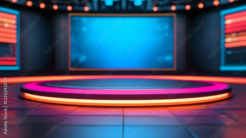 Aufkleber transparent digital hud interface for breaking news reports with minimal high-tech backdrop