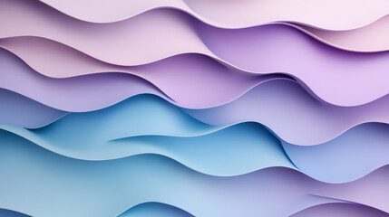 Obraz premium Soft waves of pastel colors create soothing abstract background