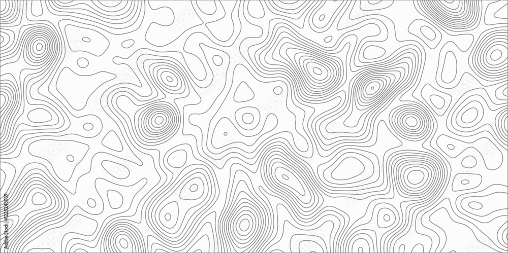 Poster abstract background with topographic map white background. the stylized height of the topographic ma