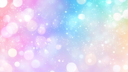 Obraz premium Soft pastel gradient background with bokeh sparkles