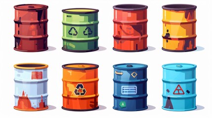Safety Drum Container for Flammable Waste Chemicals