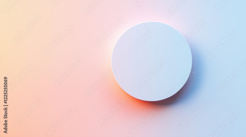 Poster circular gradient background symbolizing simplicity and minimalism for modern design projects