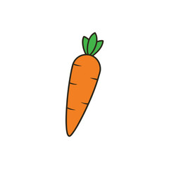 carrot isolated on white