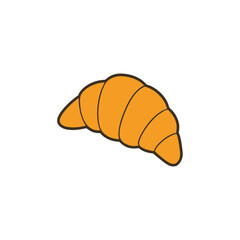 croissant isolated on white