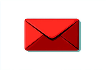 Red email symbol envelope illustration.