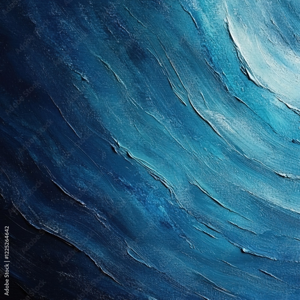 Poster abstract blue brushstroke texture with diagonal lines and shades of light and dark color