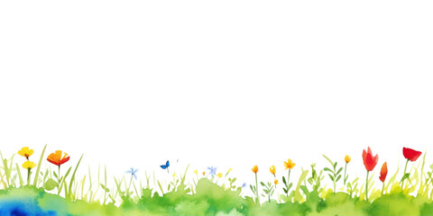 Naklejka premium PNG Summer backgrounds grassland outdoors.