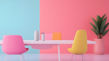 Vibrant Virtual Group Counseling Setup for Modern Collaborative Workspace