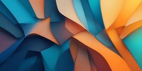 Obraz premium Abstract Colorful Swirling Layered Design