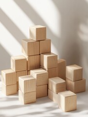 Fototapeta premium Project Management Concept Blocks