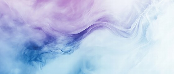 Fototapeta premium Swirls of vibrant purple and blue ink in water, creating a dreamy abstract background. Perfect for design, artistic projects, or creative branding visuals.