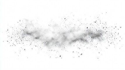 Obraz premium Premium Wide Angle Powder Texture Transparent Background for Graphic Design Projects