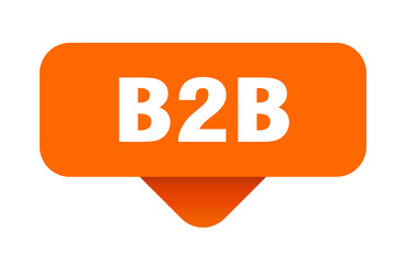 b2b sticker. b2b sign on transparent background