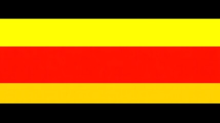 Fototapeta premium Horizontal Tricolor Flag Black Yellow Red Bands