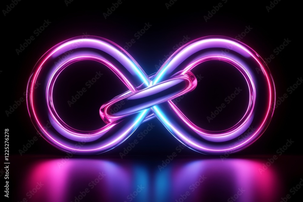 Poster A minimalist depiction of a chain link, with bold, simple shapes and a glowing connection point to represent strong associations