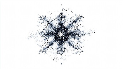Obraz premium Vivid Abstract Snowflake Pattern for Creative Designs